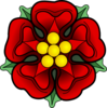 Red Heraldic Rose Clip Art